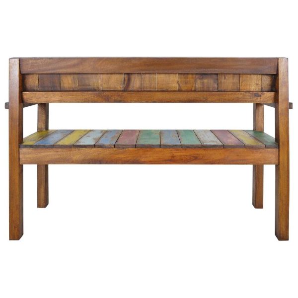 Bench 115 cm Solid Reclaimed Wood