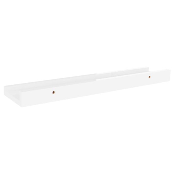 Wall Shelves 2 pcs – 40x9x3 cm, High Gloss White