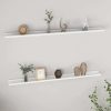 Wall Shelves 2 pcs – 115x9x3 cm, White