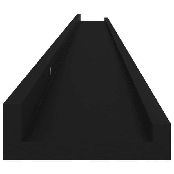 Wall Shelves 2 pcs – 115x9x3 cm, Black