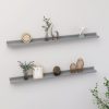 Wall Shelves 2 pcs – 100x9x3 cm, Grey
