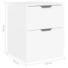 Hindley Bedside Cabinet 40x40x50 cm Engineered Wood – White, 1