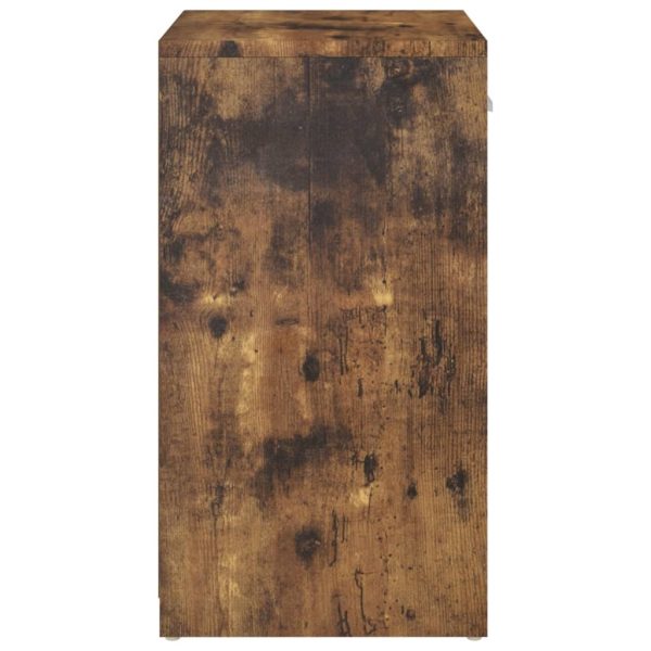 Shoe Bench 94.5x31x57 cm Engineered Wood – Smoked Oak