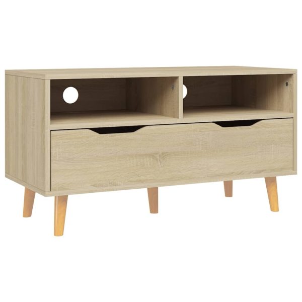 Dunstable TV Cabinet 90x40x48.5 cm Engineered Wood – Sonoma oak