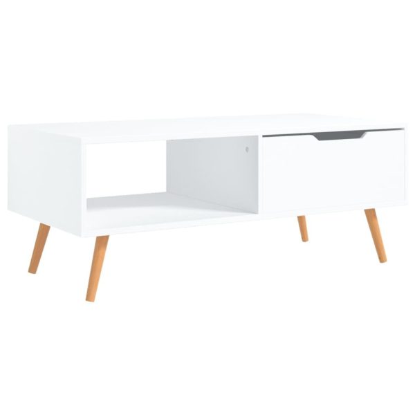 Coffee Table 100×49.5×43 cm Engineered Wood – White