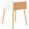 Chandlers Bedside Cabinet 40x40x56 cm Engineered Wood – White, 2
