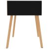 Chandlers Bedside Cabinet 40x40x56 cm Engineered Wood – Black, 2
