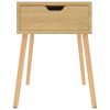 Chandlers Bedside Cabinet 40x40x56 cm Engineered Wood – Sonoma oak, 1