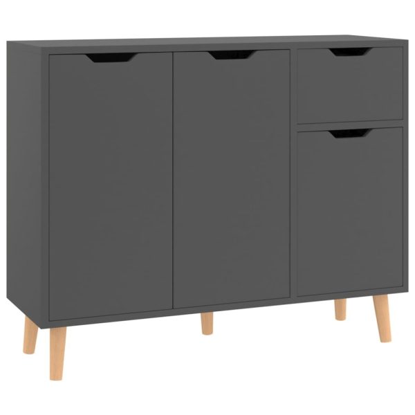 Sideboard 90x30x72 cm Engineered Wood – Grey