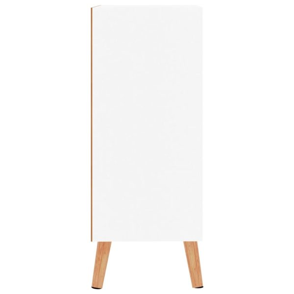 Sideboard 60x30x72 cm Engineered Wood – White and Sonoma Oak