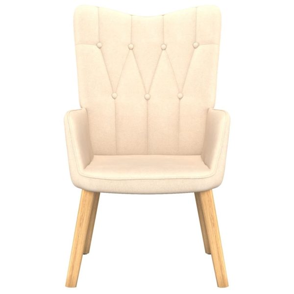 Relaxing Chair Fabric – Cream, Without Footrest