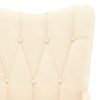 Relaxing Chair Fabric – Cream, With Footrest