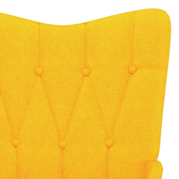 Rocking Chair Fabric – Mustard Yellow, With Footrest