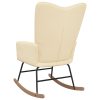 Rocking Chair Velvet – Cream, Without Footrest