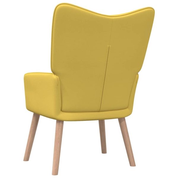 Relaxing Chair Fabric – Mustard Yellow, Without Footrest