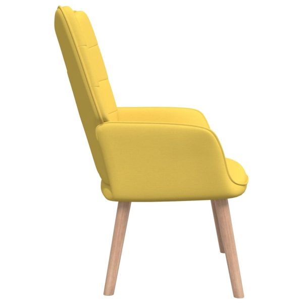 Relaxing Chair Fabric – Mustard Yellow, With Footrest