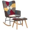 Rocking Chair Patchwork Fabric – With Footrest