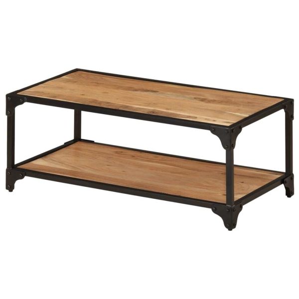 Coffee Table 90x45x35 cm Solid Wood