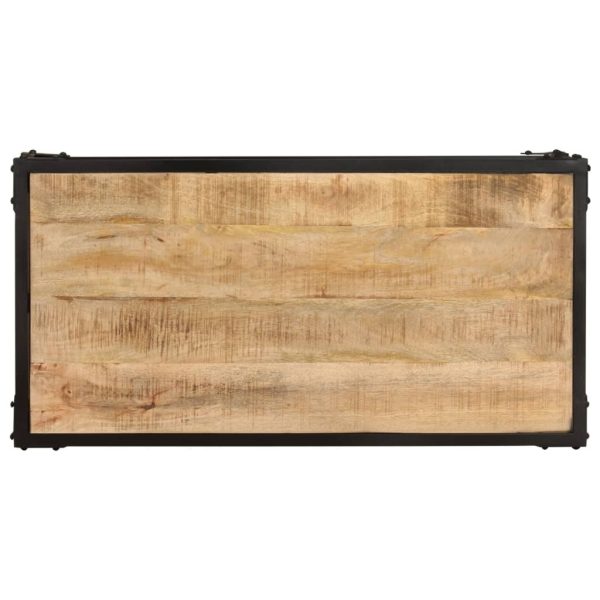 Coffee Table 90x45x35 cm Solid Wood – Rough Mango Wood