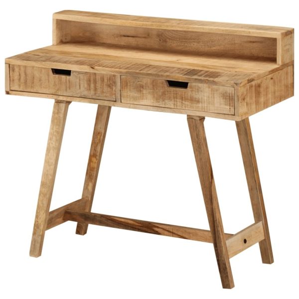 Desk 100x45x90 cm Solid Rough Mango Wood