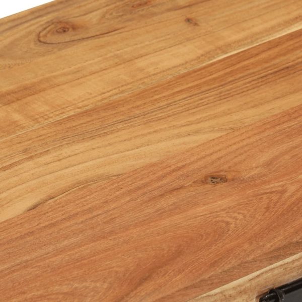 Storage Chest Solid Rough Mango Wood – Dark Brown