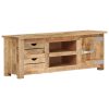 Hueytown TV Cabinet 110x30x40 cm Rough Mango Wood