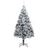 Artificial Christmas Tree with Flocked Snow Green PVC – 400×190 cm
