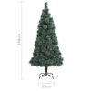 Artificial Christmas Tree with Stand Green PET – 240×125 cm