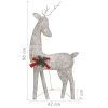 Christmas Reindeer Family 270x7x90 cm Mesh – Gold, 3