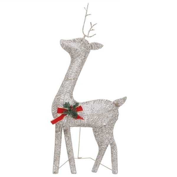 Christmas Reindeer Family 270x7x90 cm Mesh – Gold, 3