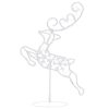 Acrylic Christmas Flying Reindeer&Sleigh 260x21x87cm – Warm White