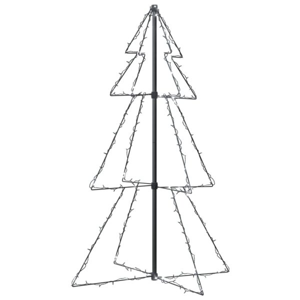 Christmas Cone Tree 160 LEDs Indoor and Outdoor – 120×78 cm, Cold White