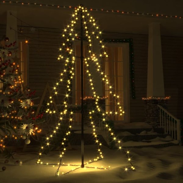 Christmas Cone Tree 160 LEDs Indoor and Outdoor – 150×98 cm