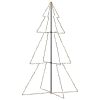 Christmas Cone Tree 160 LEDs Indoor and Outdoor – 180×118 cm, Warm White