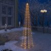 Christmas Cone Tree LEDs Decoration – 240×70 cm, Warm White