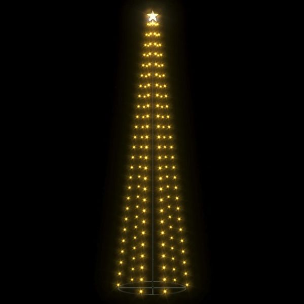 Christmas Cone Tree LEDs Decoration – 240×70 cm, Warm White