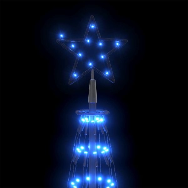 Christmas Cone Tree LEDs Decoration – 360×100 cm, Blue