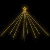 LED Christmas Waterfall Tree Lights Indoor Outdoor LEDs – 2.6 m, Warm White
