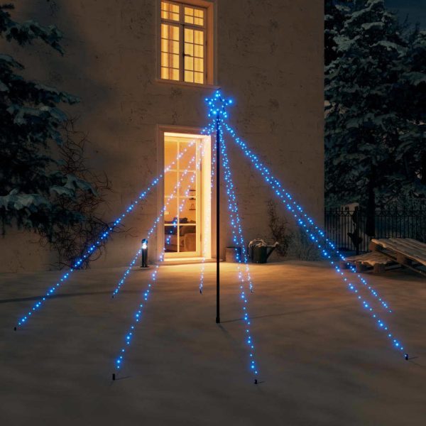 LED Christmas Waterfall Tree Lights Indoor Outdoor LEDs – 2.6 m, Blue