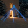 LED Christmas Waterfall Tree Lights Indoor Outdoor LEDs – 3.7 m, Blue