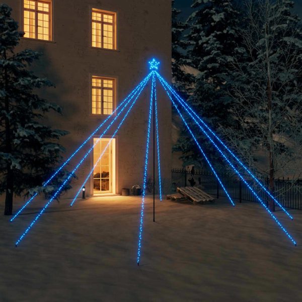LED Christmas Waterfall Tree Lights Indoor Outdoor LEDs – 5.2 m, Blue