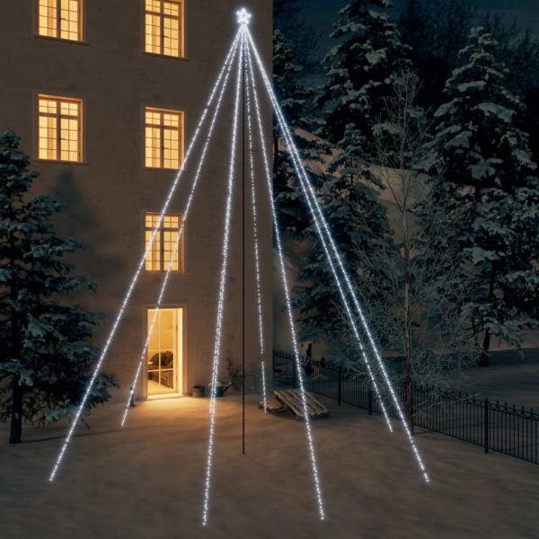 LED Christmas Waterfall Tree Lights Indoor Outdoor LEDs – 8.3 m, Cold White