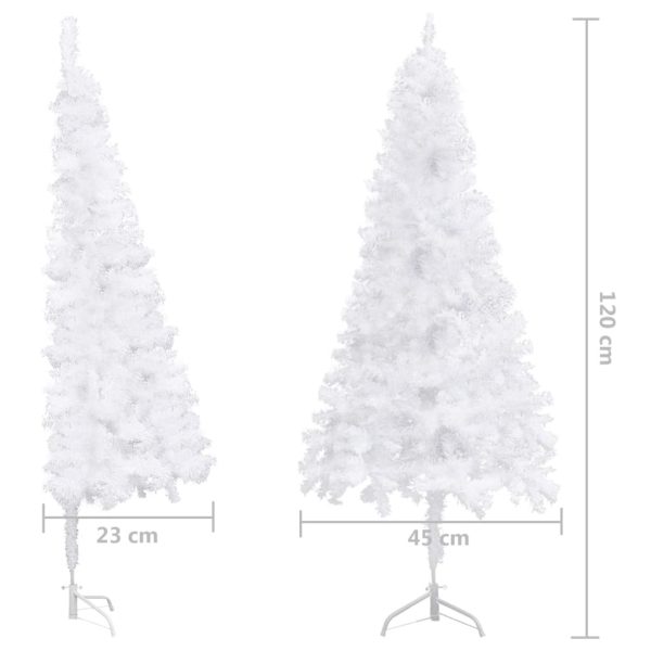 Corner Artificial Christmas Tree PVC – 120×45 cm, White
