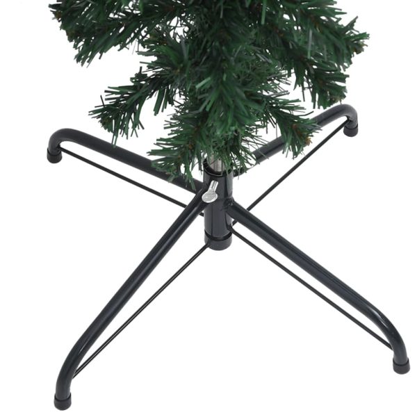 Upside-down Artificial Christmas Tree with Stand – 210×110 cm, Green