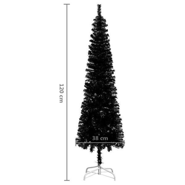 Slim Christmas Tree – 120×38 cm, Black