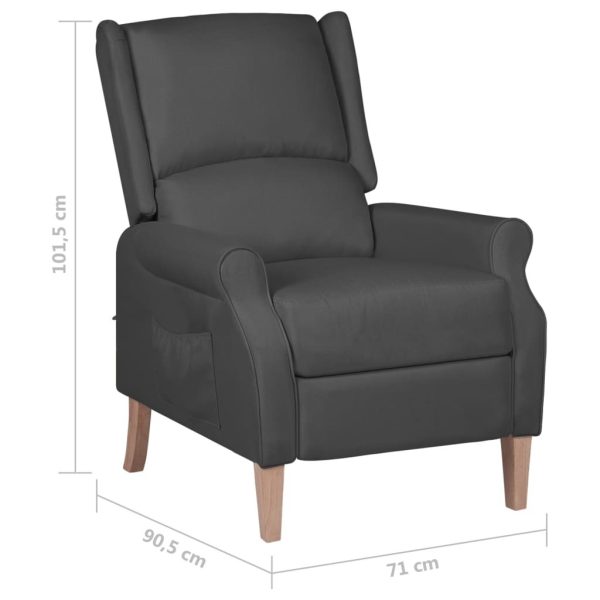 Reclining Chair Fabric – Dark Grey