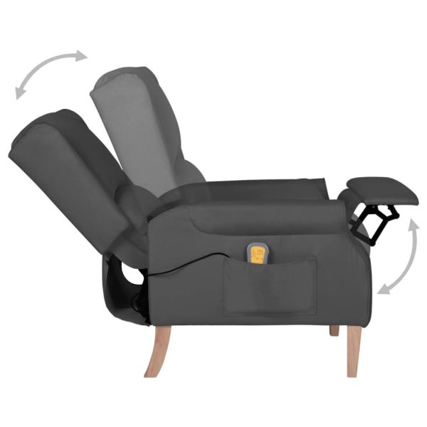 Massage Reclining Chair Fabric – Dark Grey