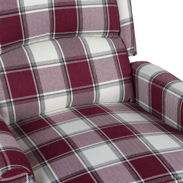 Massage Reclining Chair Fabric – Red