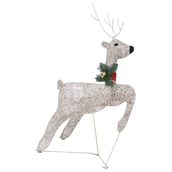 Reindeer & Sleigh Christmas Decoration 60 LEDs Outdoor – Gold, 4