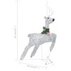 Reindeer & Sleigh Christmas Decoration 60 LEDs Outdoor – Silver, 4
